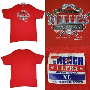 Vintage 1993 Phillies MLB World Series Single Stitch Tee T-Shirt Size XL